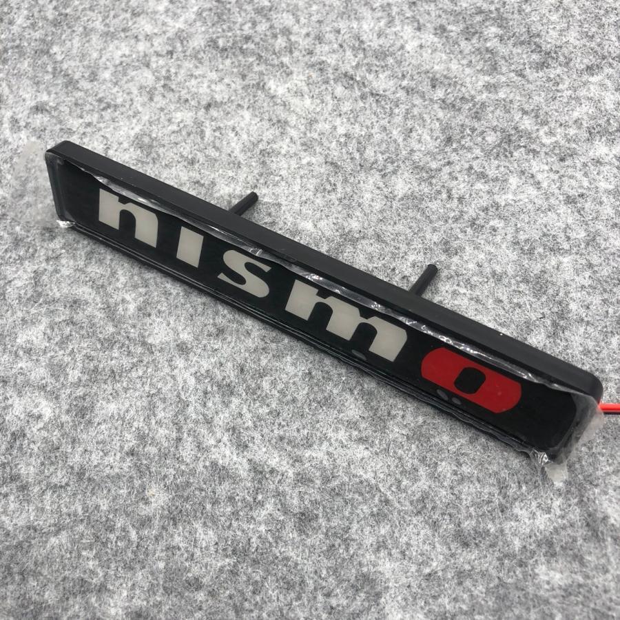 nismo ニスモ 日産 グリルバッジ 車フロントグリル LEDライト 1個