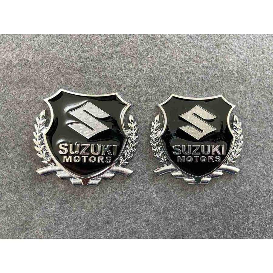 送料無料 SUZUKI スズキ用☆2個セット ステッカー エンブレム カバー