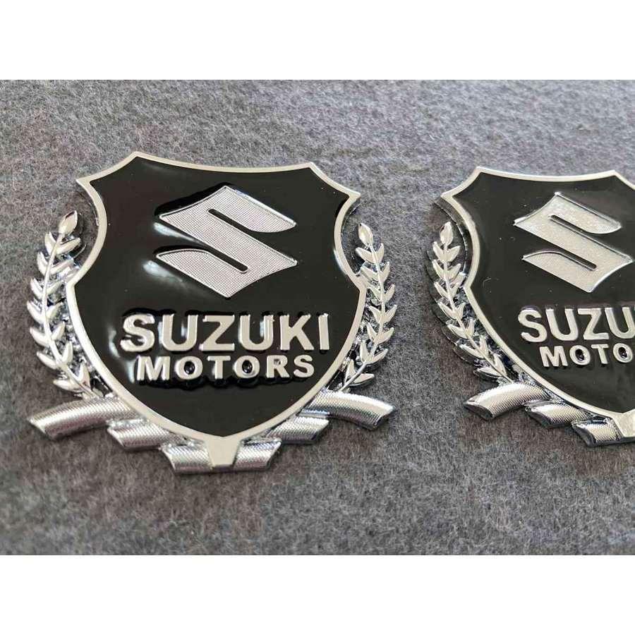 送料無料 SUZUKI スズキ用☆2個セット ステッカー エンブレム カバー