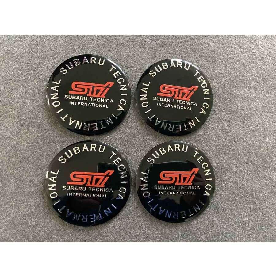 送料無料 312☆STI SUBARU スバル用☆4個セット ホイール キャップ 