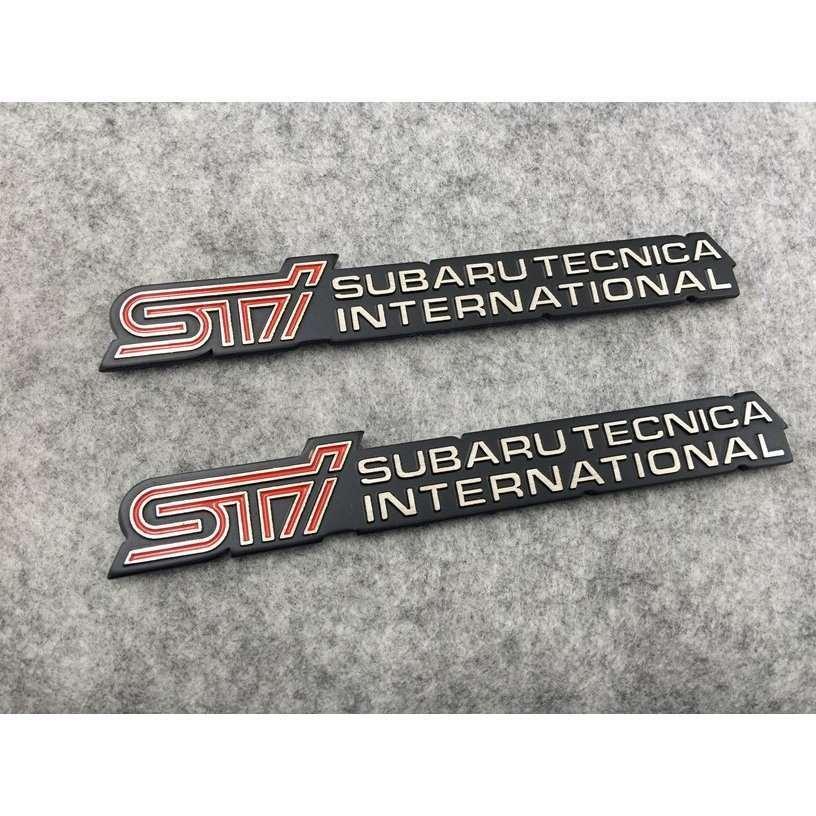 送料無料 SUBARU スバル STI用☆2枚セット カーステッカー 外装パーツ 