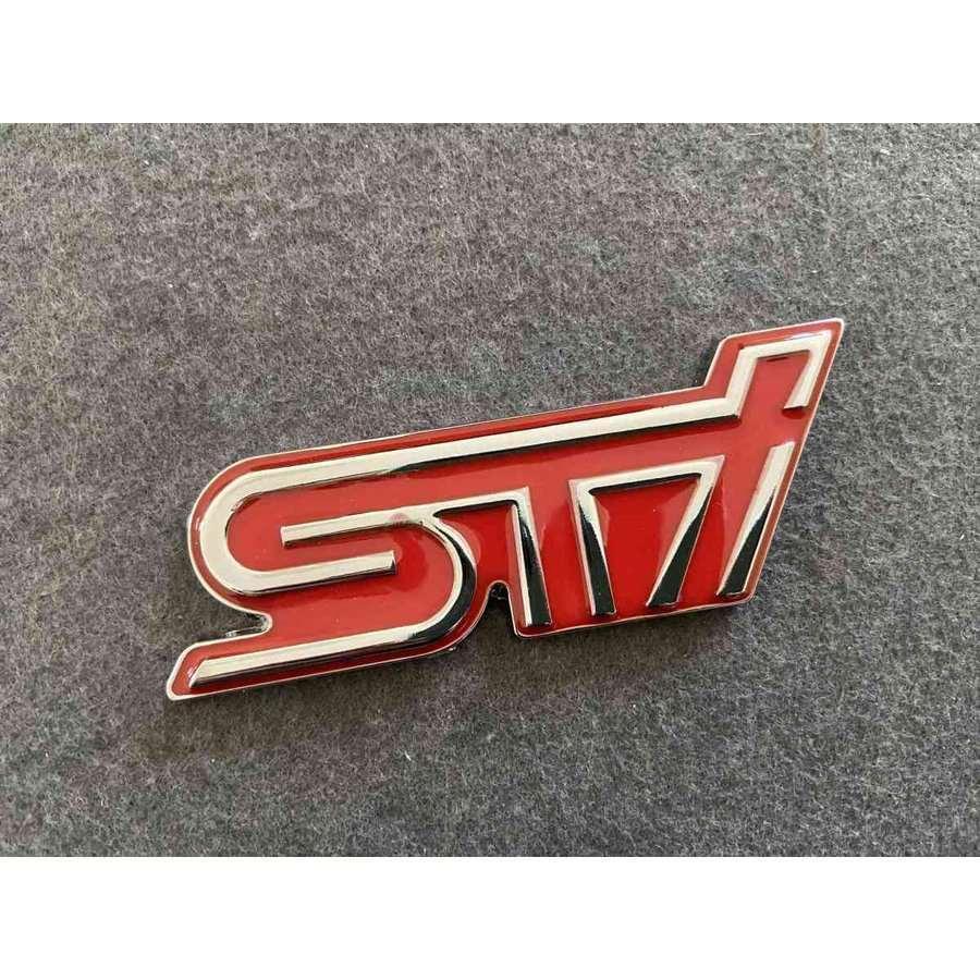 送料無料 13☆STI SUBARU スバル用☆ グリルバッジ フロント