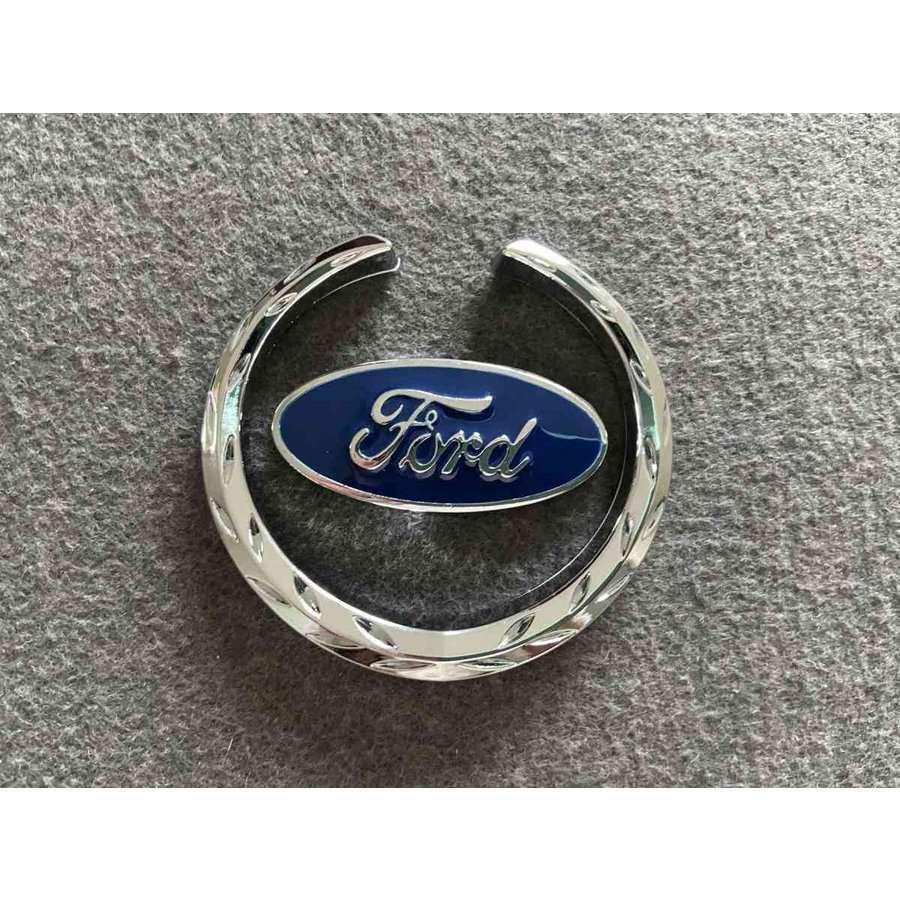 送料無料 25★FORD フォード用★ステッカー エンブレム カバー ブルー＆シルバー デカール 車ロゴ 自動車 キズ隠し パーツ 部品 ...
