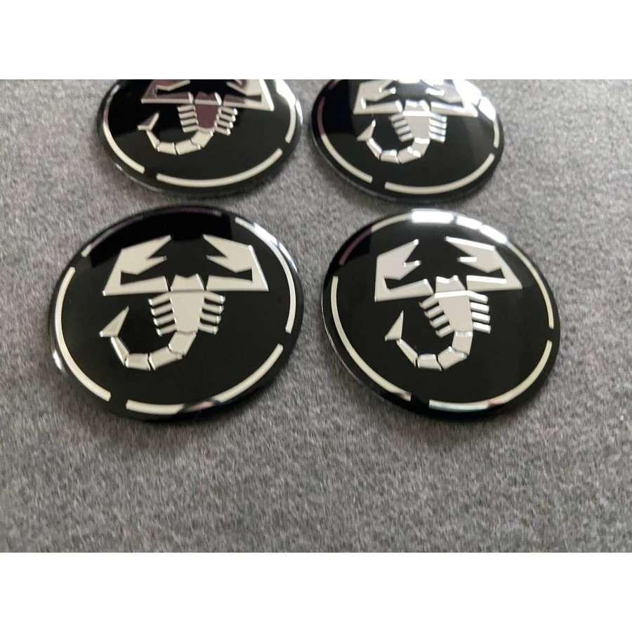 送料無料 338☆ABARTH アバルト用☆4個セット ホイール キャップシール 