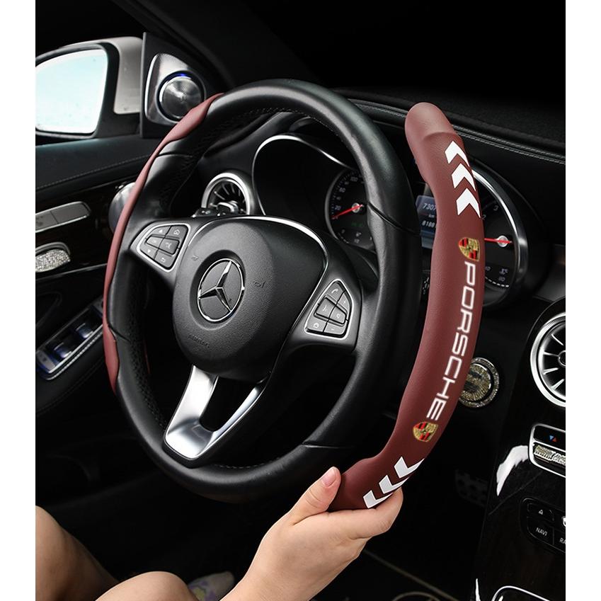 純正品　ポルシェ　ステアリングカバー PORSCHE（ポルシェ） ◇ポルシェ PORSCHE◇レッド◇ハンドルカバー 車