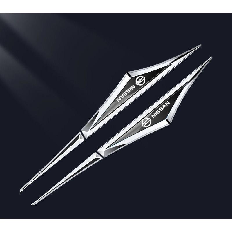 日産（NISSAN） ☆日産 NISSAN☆シルバー/ブラック☆フェンダー サイド 