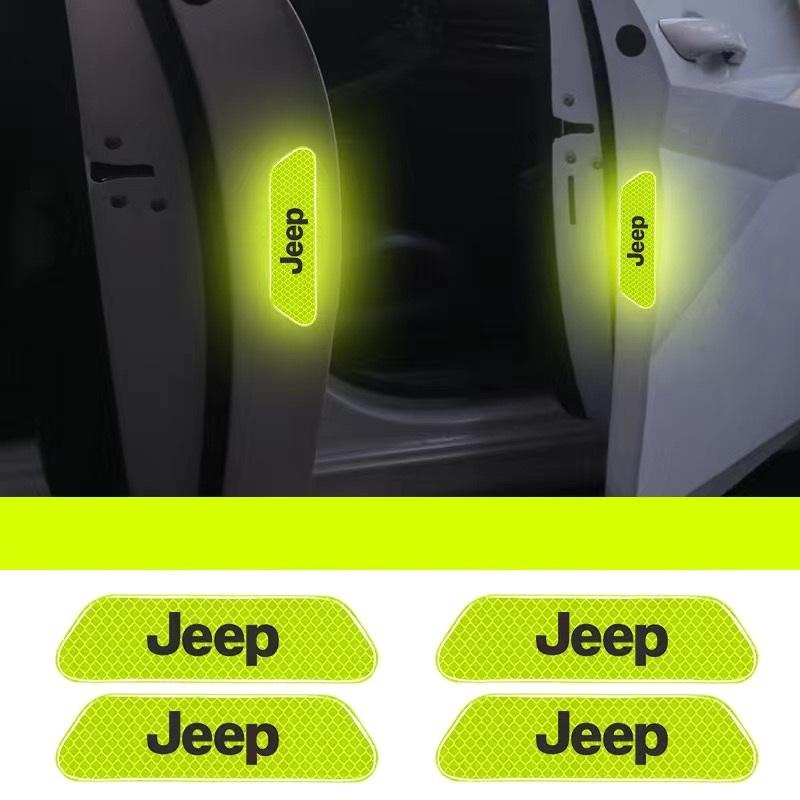 Jeep（ジープ） ☆ジープ JEEP☆ネオングリーン☆車の反射ステッカー
