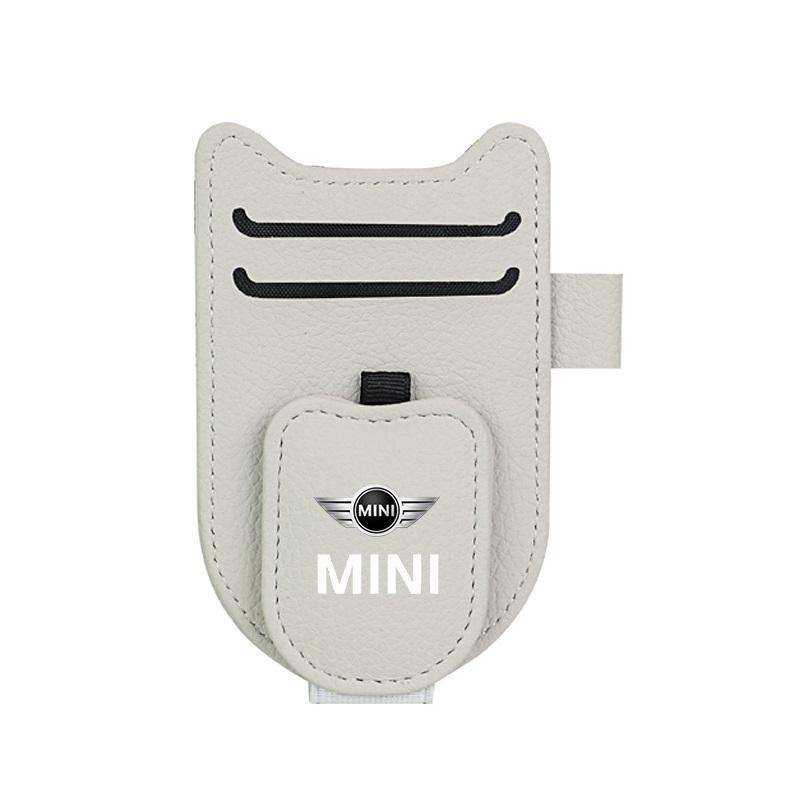 MINI（ミニ） ☆ミニ BMW MINI☆ベージュ☆車用メガネホルダー