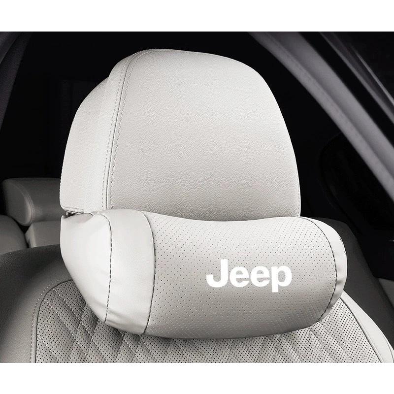 Jeep（ジープ） ☆ジープ JEEP☆ホワイト☆ネックパッド 腰クッション