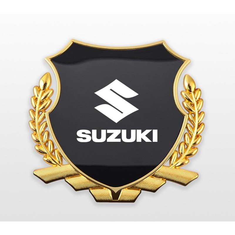 SUZUKI デカロゴ エンブレム1 ☆スズキ SUZUKI☆ブラック/ゴールド 
