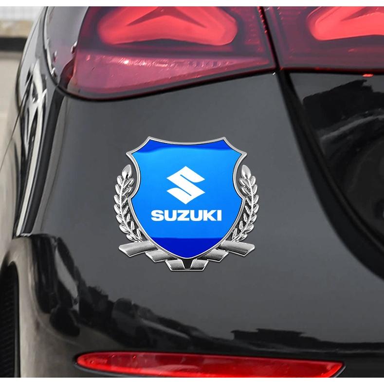 スズキ（SUZUKI） ☆スズキ SUZUKI☆ブルー/シルバー☆ステッカー 車 