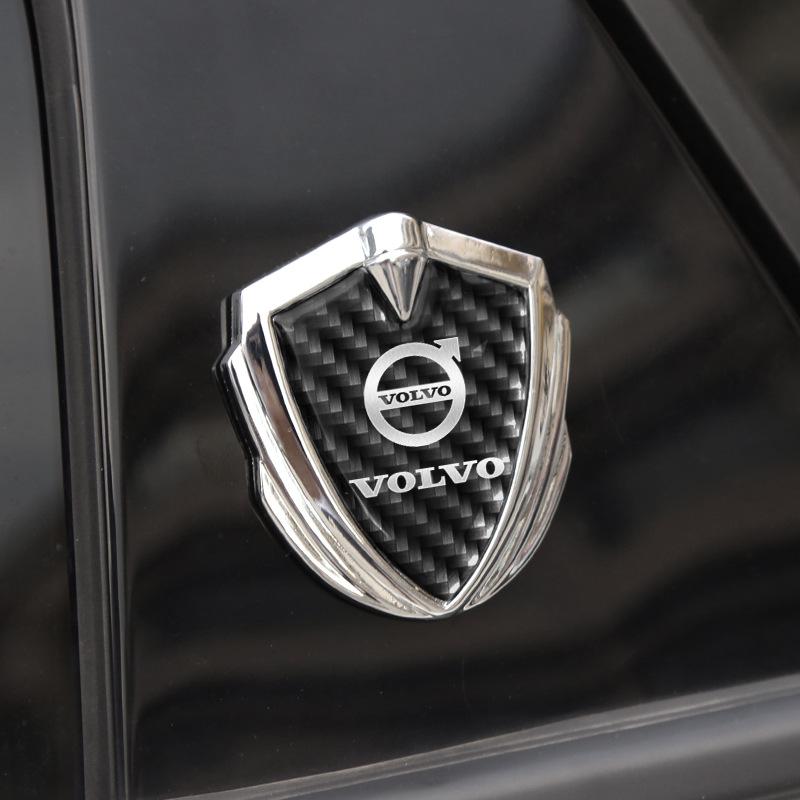 ボルボ（VOLVO） ◇ボルボ VOLVO◇シルバー◇ステッカー 車ロゴ 