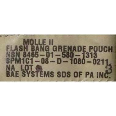 MILITARY（ミリタリー） 米軍 MOLLE II マルチカム・フラッシュバン
