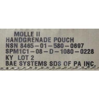 MILITARY（ミリタリー） 米軍 MOLLE II マルチカム・ハンド グレネード