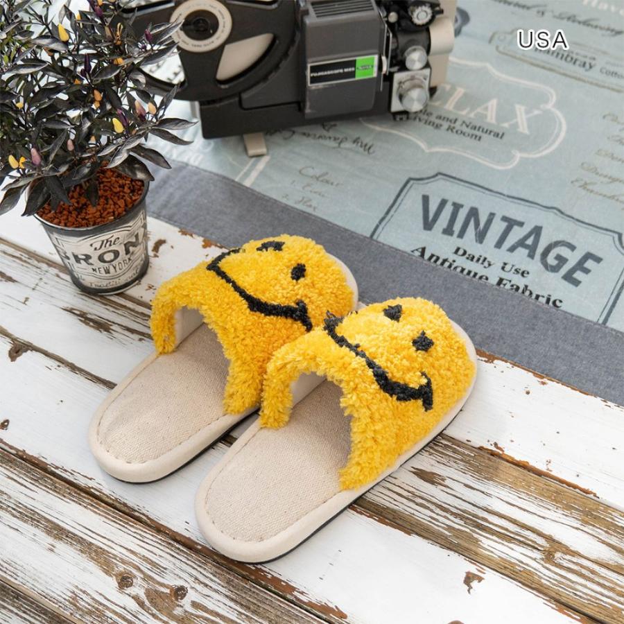 スリッパ 室内 メンズ レディース おしゃれ ニコちゃんマーク ルーム