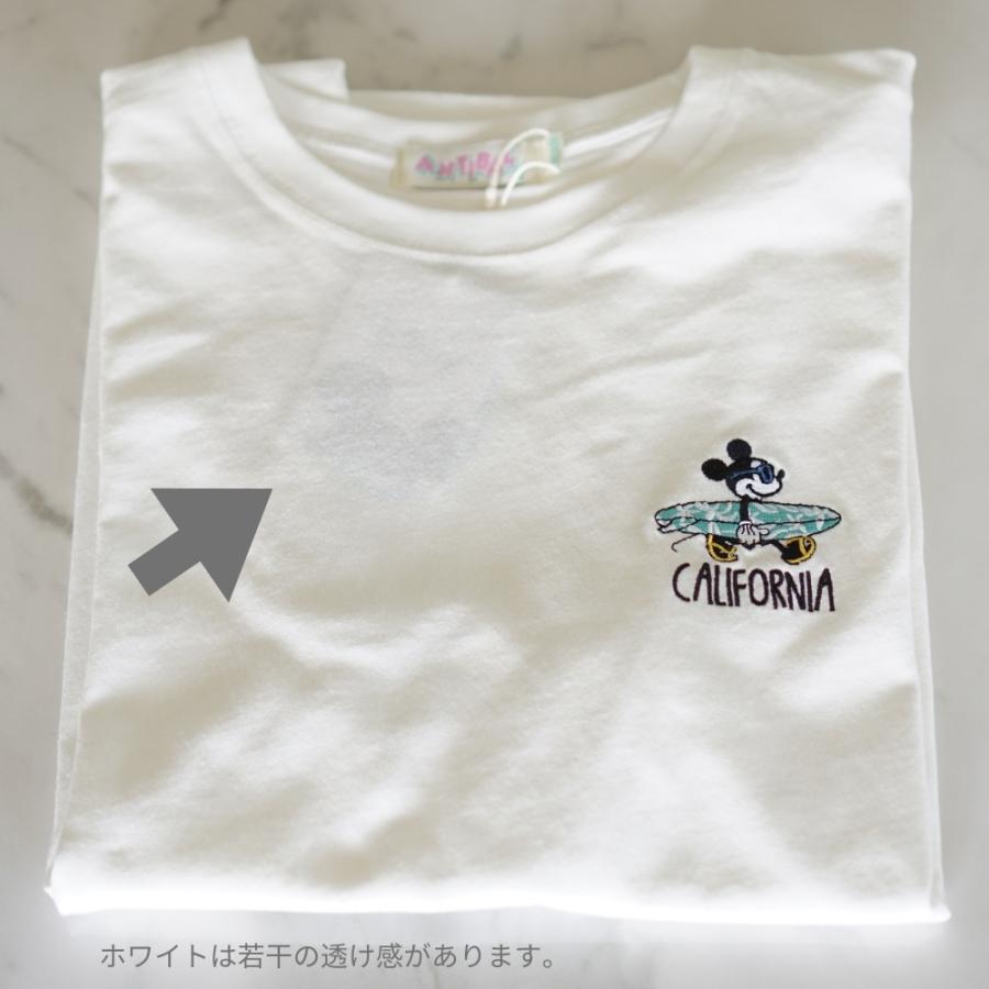 ANTIBAL ディズニー サガラ刺繍 Tシャツ ミッキー ドナルド プルート