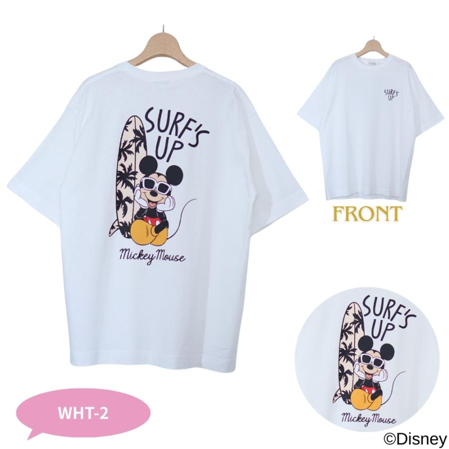 ANTIBAL ミッキー tシャツ レディース 半袖 ゆったり 白 黒 ディズニー