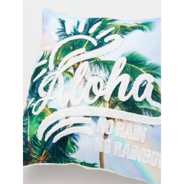 期間限定特価品 クッションカバー 45 45cm ハワイ おしゃれ 可愛い インテリア フォトジェニック トロピカル ボタニカル 花柄 ホノルル ワイキキ プルメリア レインボー Cisama Sc Gov Br