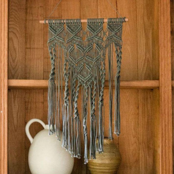 ハンギング 吊り下げ マクラメ編み タペストリー 縦長 おしゃれ 壁掛け