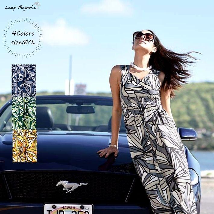 ハイビスカス柄 ノースリーブワンピース 楽天市場】ハイビスカス