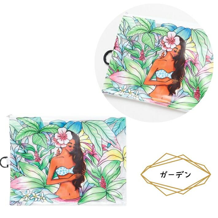 Maunaloa（マウナロア） クリアケース クリアポーチ a5 スクエア 小物