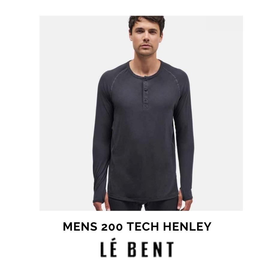 LE BENT MENS 200 TECH HENLEY ルベント ベースレイヤー : LazyMonday