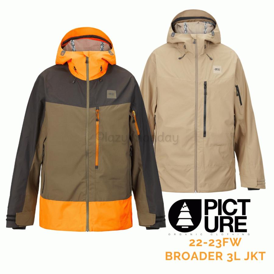 PICTURE ORGANIC CLOTHING BROADER 3L JKT メンズ スノー ウェア PICTURE ORGANIC CLOTHING BROADER 3L JKT メンズ スノー ウェア