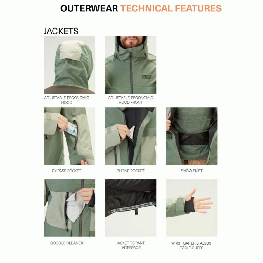 PICTURE ORGANIC CLOTHING U55 JKT メンズ ジャケット スノー PICTURE ORGANIC CLOTHING U55 JKT メンズ ジャケット スノー