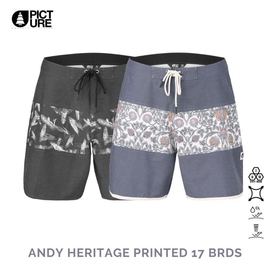 PICTURE ORGANIC CLOTHING ANDY HERITAGE PRINTED 17 BRDS メンズ
