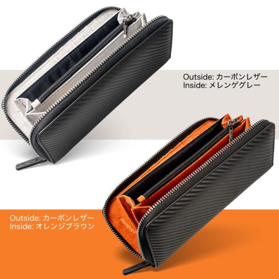 Number7 財布 長財布 メンズ財布 ラウンドファスナー メンズ 東レ