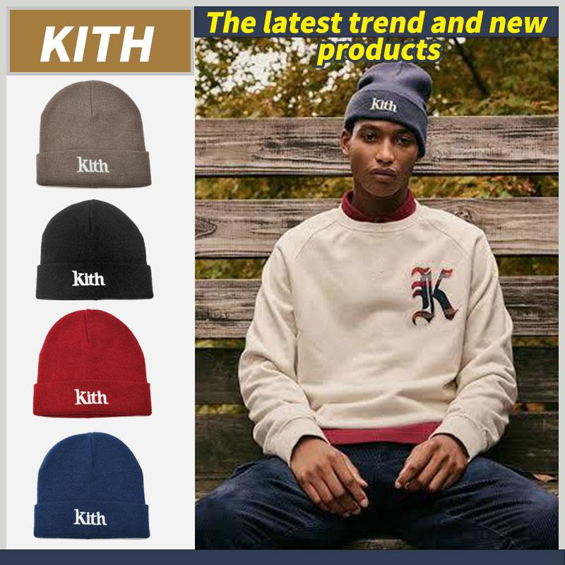 KITH キス メンズ レディース 帽子 ニットキャップ ビーニー KITH CLASSIC LOGO ニット帽 :kiih17:l.bストア