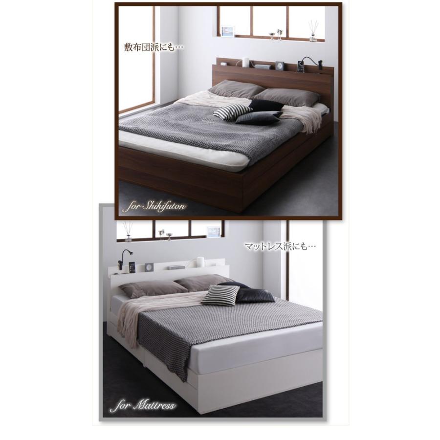 ベッド シングル 収納付き スリム棚 収納ベッド Reallt リアルト 国産カバーポケットコイルマットレス付き シングルサイズ シングル 収納付き スリム棚 シングルサイズ