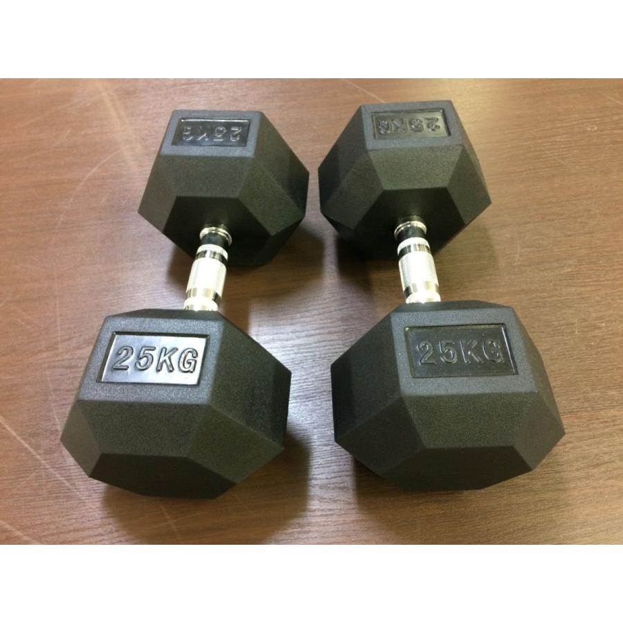 ラバーヘックスダンベル 10kg×2個