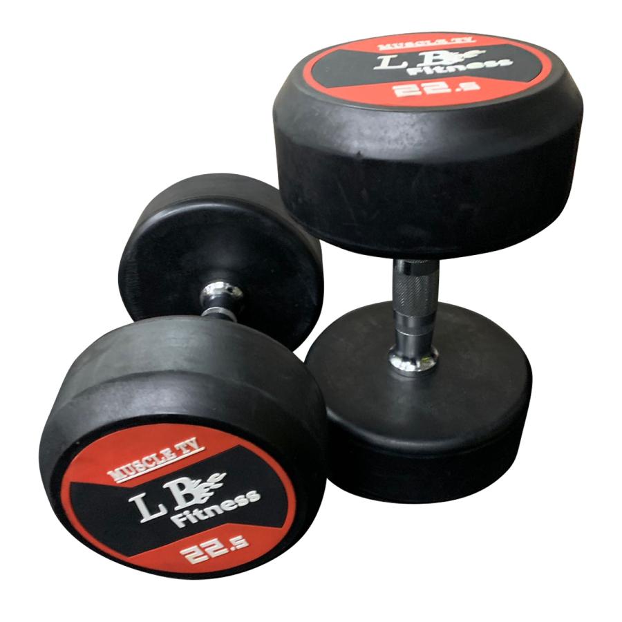 ラバーダンベル　42.5㎏　2個 業務用]ラバーダンベル 22.5kg×2個SET 【公式通販】