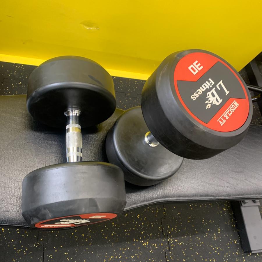 半額販売　ラバーダンベル 30kg２個 業務用]ラバーダンベル 30kg×2個SET : 筋トレ倶楽部 - 通販 - Yahoo