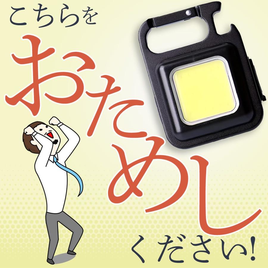 2個 懐中電灯 ランタン LEDライト ミニライト 充電式 小型 USB 最強 強力 投光器 屋外 防水 COB キャンプ 釣り 作業 防災 防水 キーホルダー |  | 07