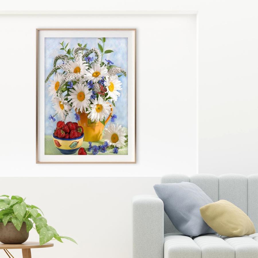 ダイヤモンドペインティングキット 猫と花の風景 90㎝×65cm DAC ダイヤモンドペインティングキット 猫と花の風景 90㎝×65cm DAC