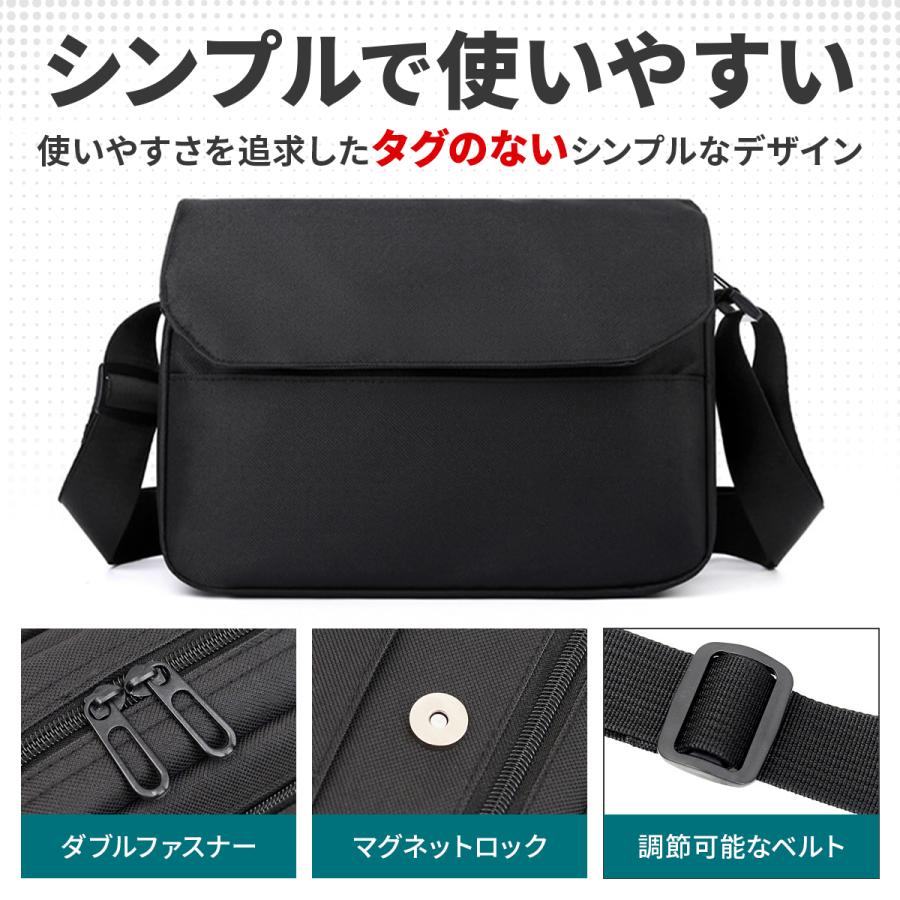 ショルダーバッグ メンズ レディース 大きめ a4 b5 斜めがけ 小さい 肩掛け ボディバッグ カジュアル 軽量 サコッシュ |  | 09