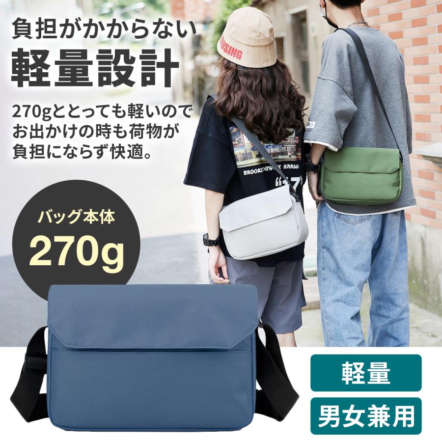 ショルダーバッグ メンズ レディース 大きめ a4 b5 斜めがけ 小さい 肩掛け ボディバッグ カジュアル 軽量 サコッシュ |  | 14