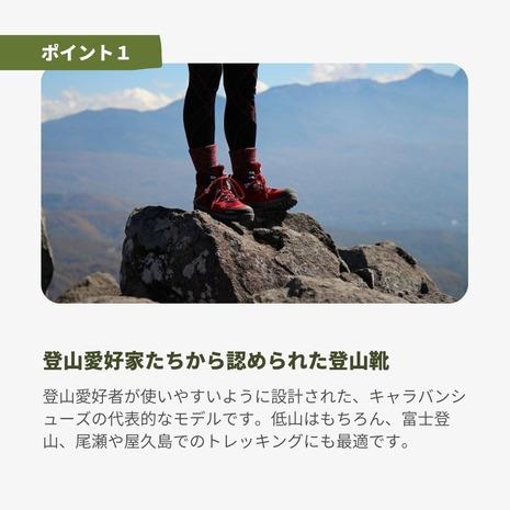 キャラバントレッキングシューズ C1-02S  レッド　23.5センチ キャラバン Caravan C1 02S レッド 24.5cm ゴアテックス トレッキング