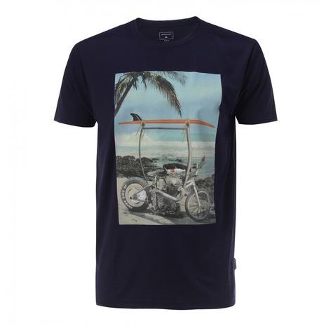 クイックシルバー （Quiksilver） フォトグラフィック速乾サーフTシャツ SHD BALI HURLEY SS QLY172035NVY （Mens）