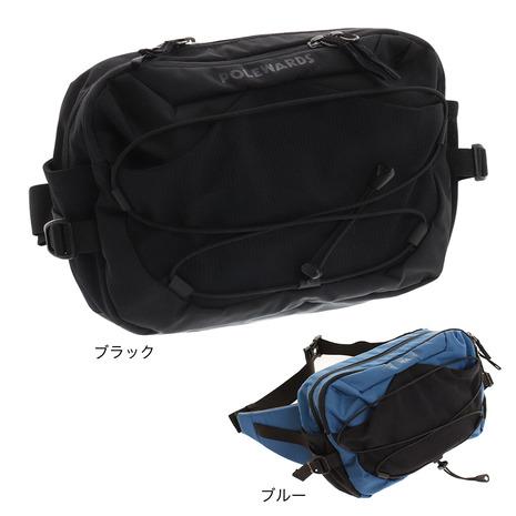 POLEWARDS ウエストバッグ L PW27GD43BLK (メンズ、レディース)