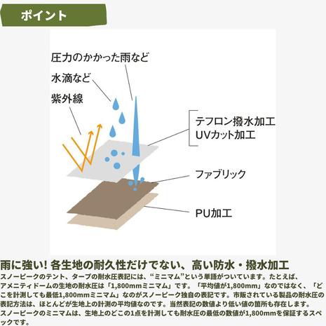 スノーピーク（snow peak） テント 3人用 アメニティドームS SDE-002RH ファミリー | snow peak | 07