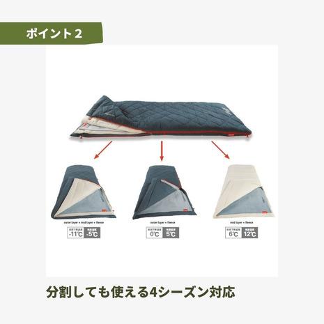 コールマン（Coleman） シュラフ 寝袋 封筒型 マルチレイヤー スリーピングバッグ 2000034777 コンパクト 4シーズン対応 | Coleman | 06