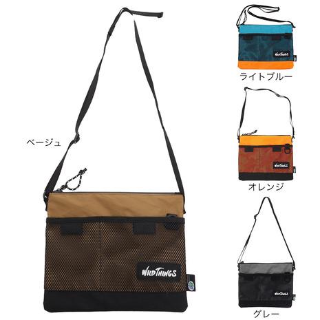 ワイルドシングス（WILD THINGS）（メンズ、レディース） ポーチ バッグ サコッシュショルダー WT-380-0072 サブバッグ 小型バッグ W26×H21 | WILD THINGS