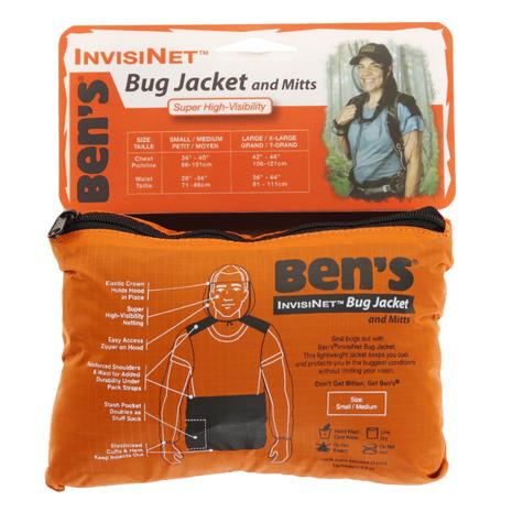 ベンズ（Ben's）（メンズ、レディース）防虫ジャケット ポケッタブル インビジネット バグジャケット Ben's 13221 アウトドア 虫よけ 防災 | 
