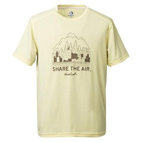 【☆16日10:00迄】 ホールアース （Whole Earth） tシャツ 半袖 MENS SCENERY TEE WE27JA11クリーム （メンズ）