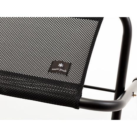 スノーピーク（snow peak） アウトドア ベンチ メッシュFDベンチ ブラック LV-071M-BKの画像