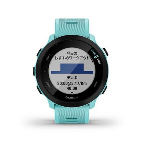 ガーミン（GARMIN）（メンズ、レディース）スマートウォッチ 時計 フォーアスリート55 ForeAthlete 55 Aqua 010-02562-42の画像