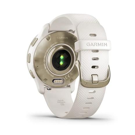 ガーミン（GARMIN）（メンズ、レディース）スマートウォッチ 時計 ヴェニュー2 プラス Venu 2 Plus White / Cream Gold 010-02496-42の画像